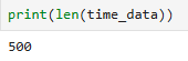 send time data python output